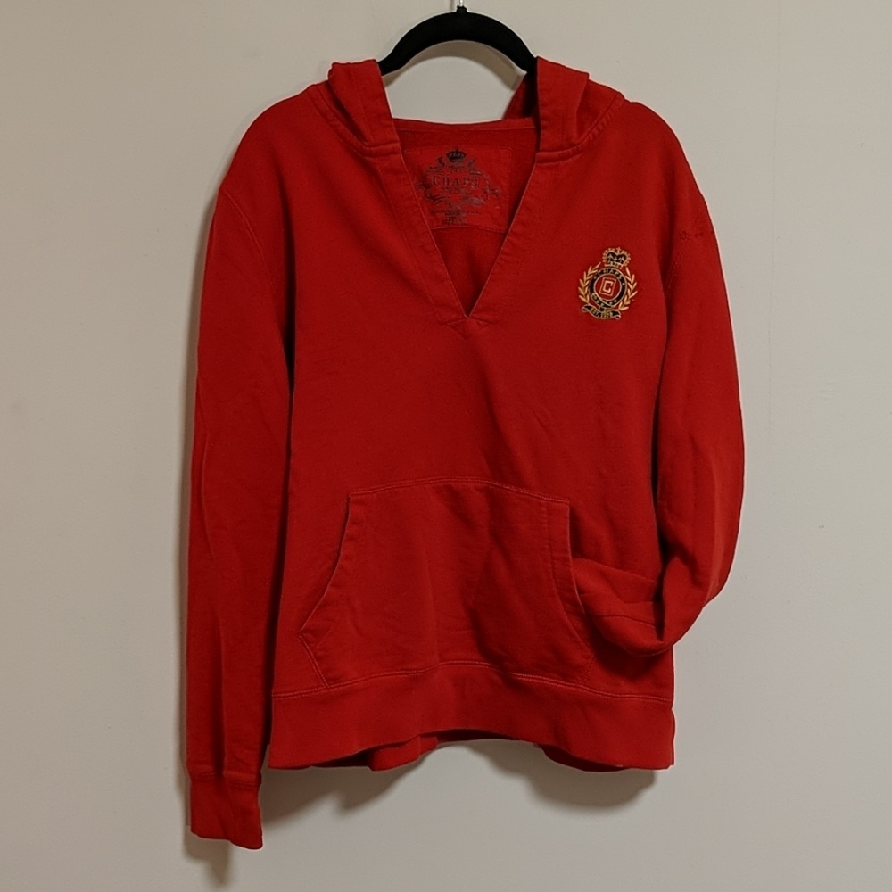 Chaps Women's Pullover Hoodie Red XL